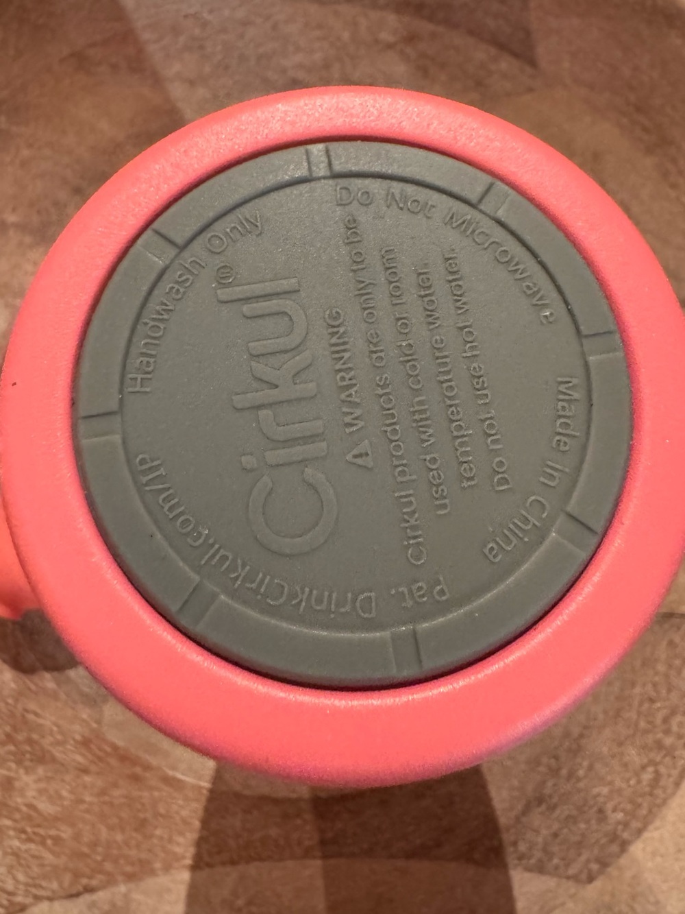 Cirkul Coral Pink Insulated Water Bottle - Picture 5 of 7